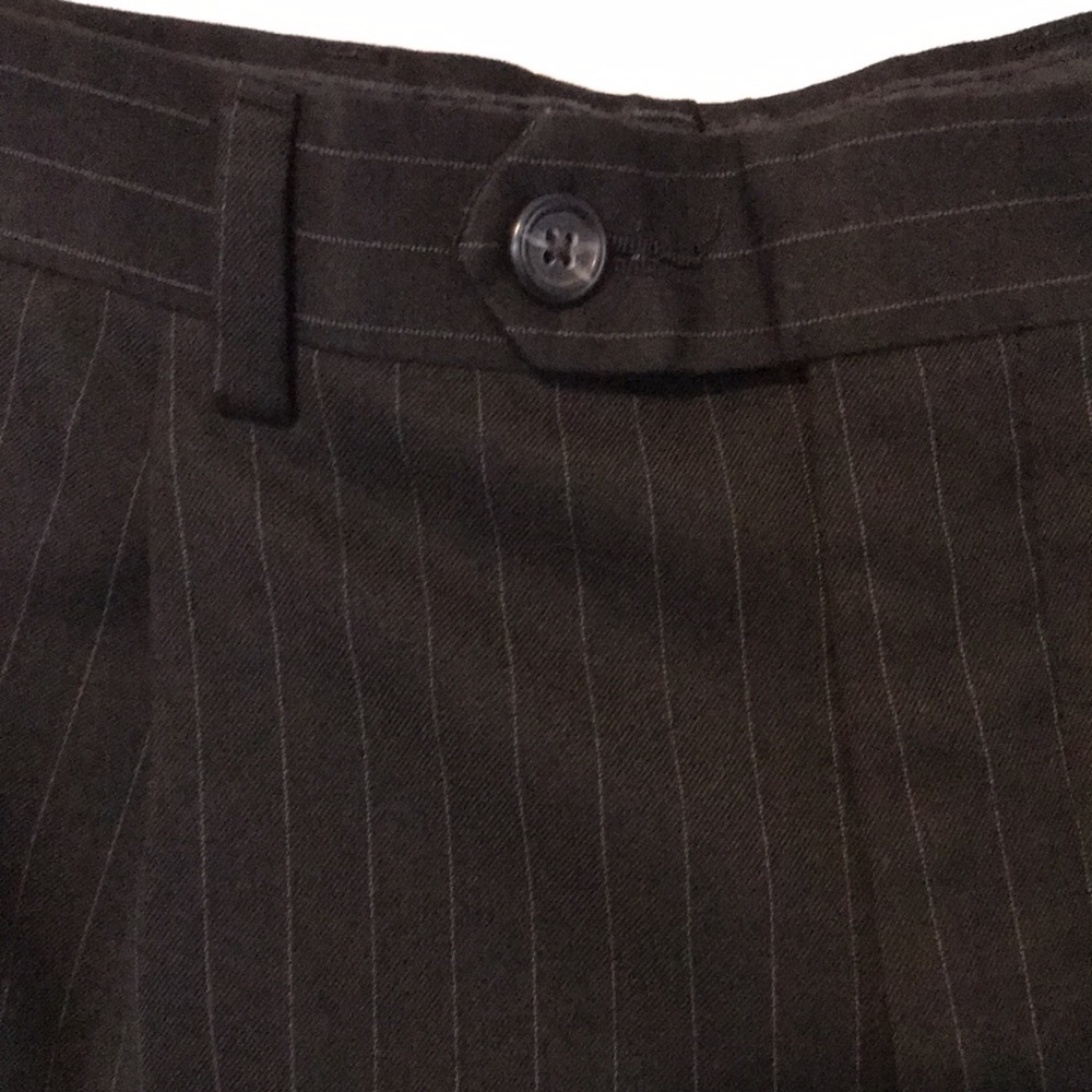 CAMBRIDGE CLASSICS DRESS PANTS SIZE 32Wx29L BLACK WITH PIN STRIPES - Picture 2 of 7